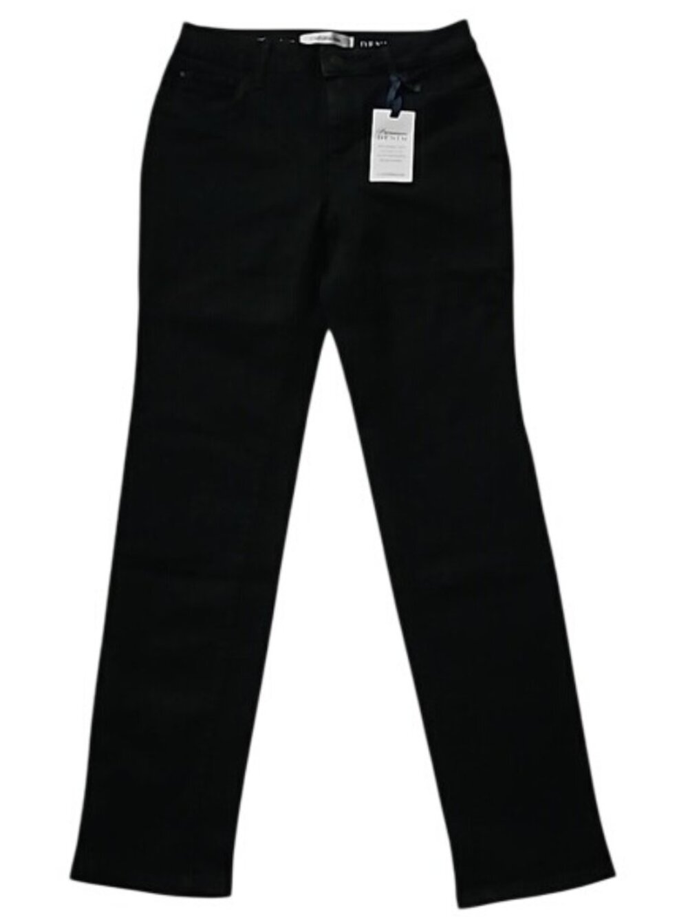 Croft & Barrow Straight Leg Shaping Denim Jean Size 4 New Black Women's Stretch